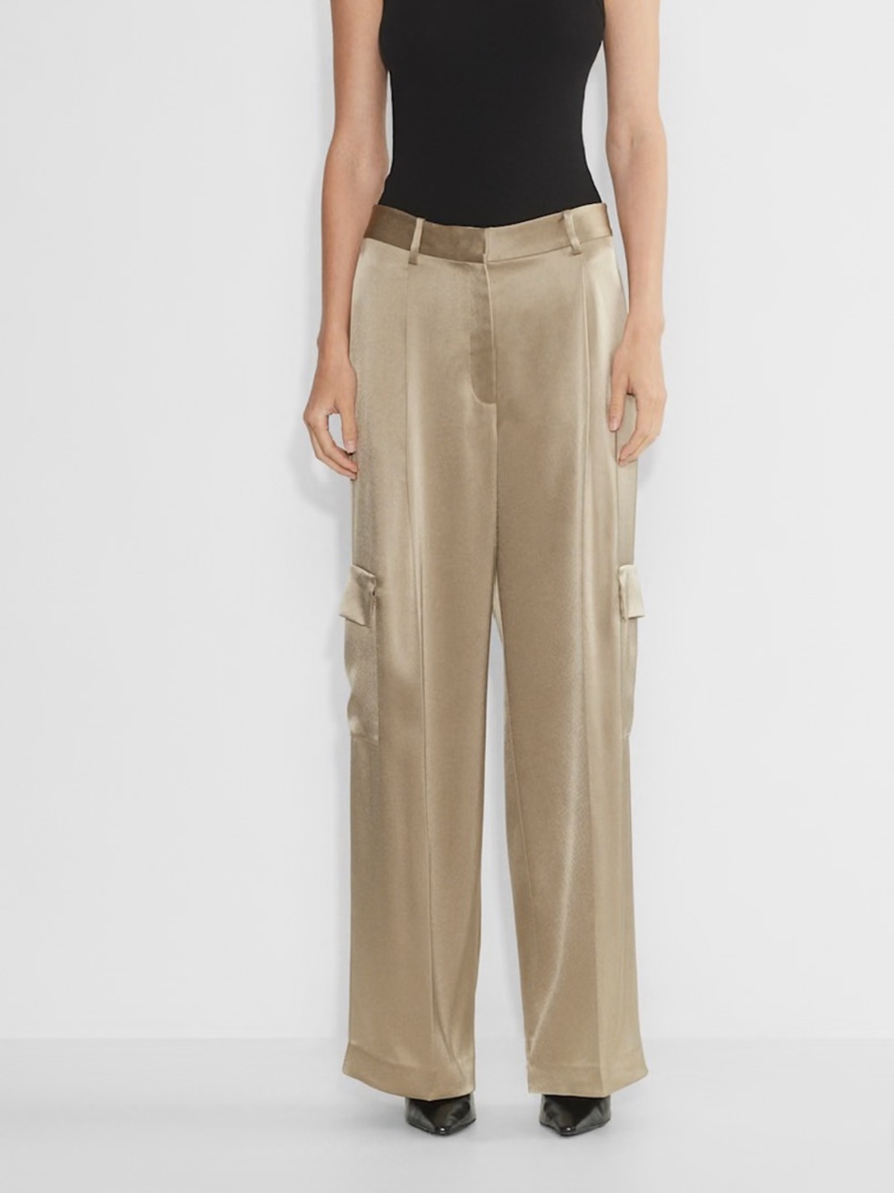 Babaton Outgoing Satin Cargo Pant